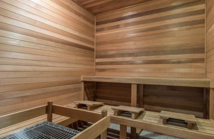 hot sauna room for clients