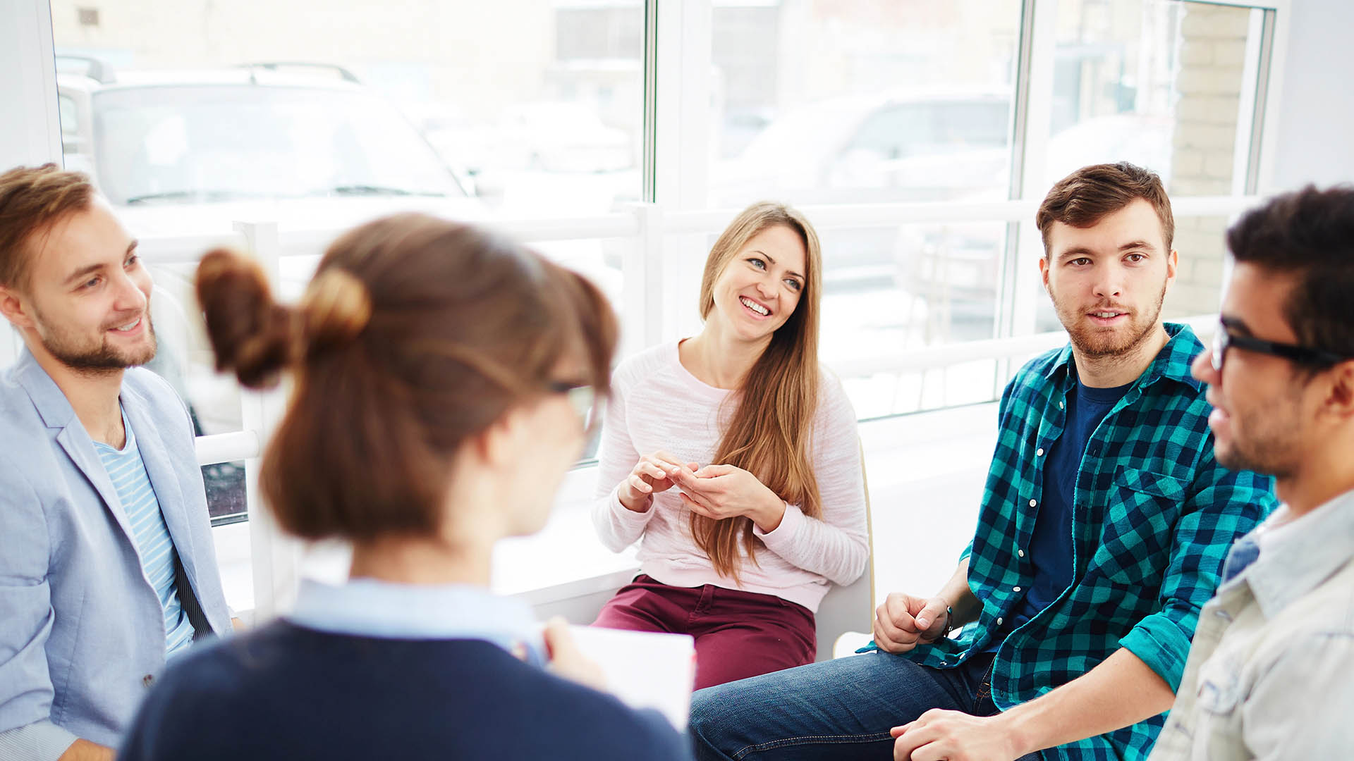 young people in support group