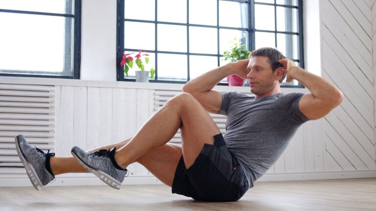 Man doing abs workouts