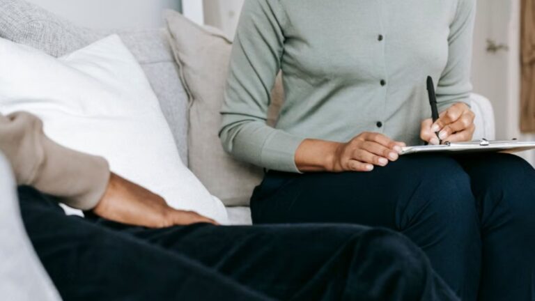 A counseling session in a comfortable setting
